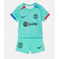 Billiga Barcelona Barnkläder Tredje fotbollskläder till baby 2023-24 Kortärmad (+ Korta byxor)